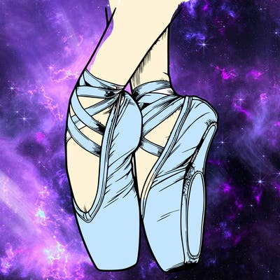 realistic point shoes ballet