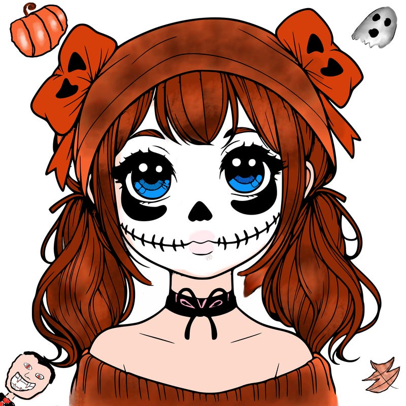 realistic girl halloween