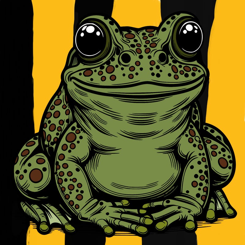 realistic frog