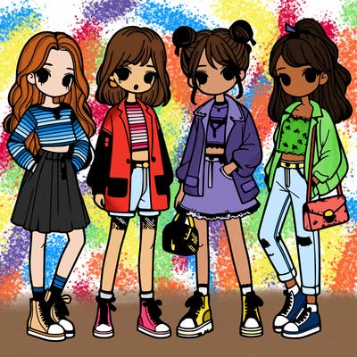 girls with fashion