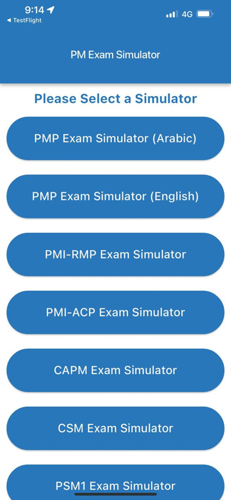 Simulador de Exames PM | Domine os Exames PMP, CAPM, Agile e SAFe
