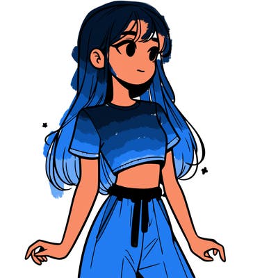 girl in a cute crop top