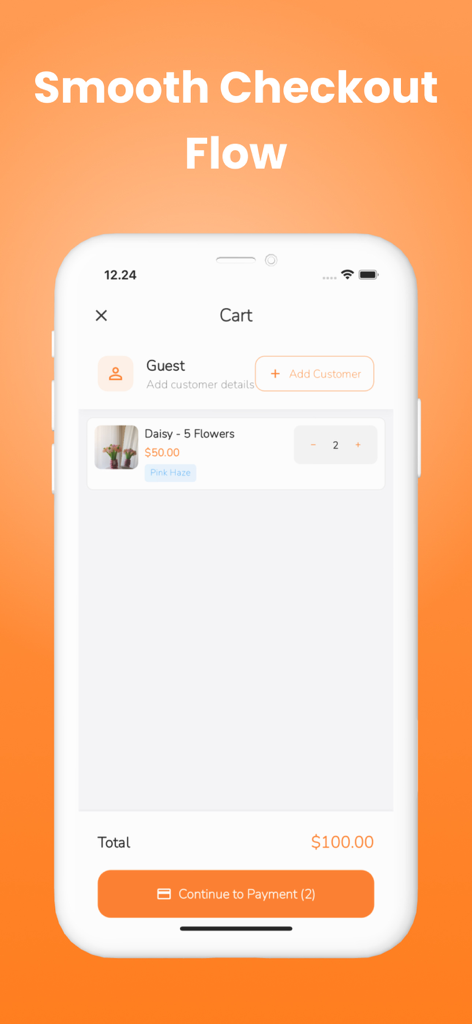 Rolly: Online Store Builder - Rolly app interface showing a smooth checkout flow with items in the cart