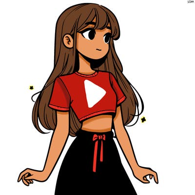 girl in a cute crop top