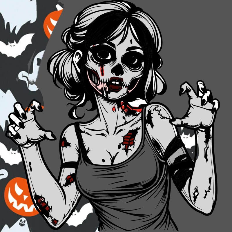 realistic zombie girl