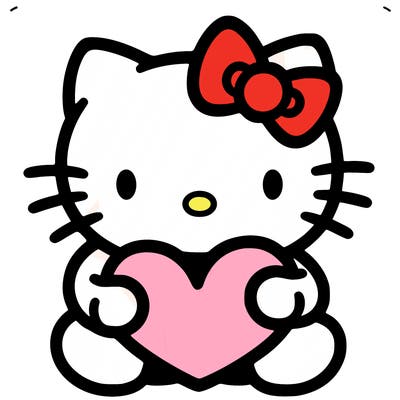 hello kitty with heart