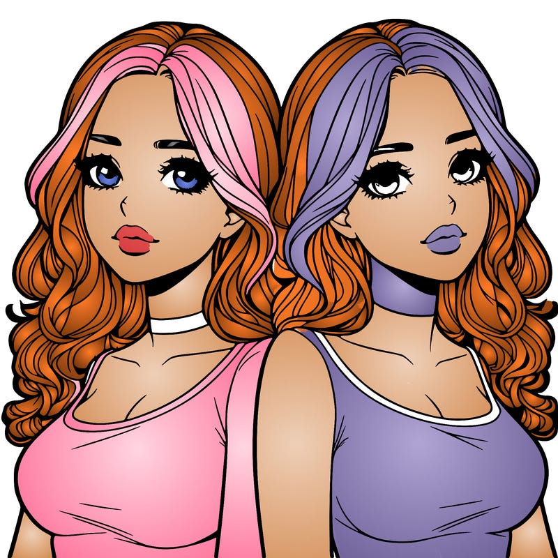 realistic twin sisters