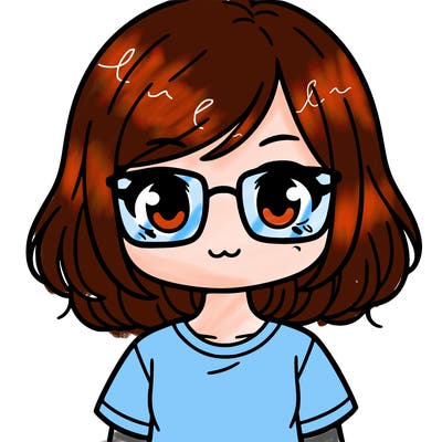 girl with medium length hair glasses and a t shirt