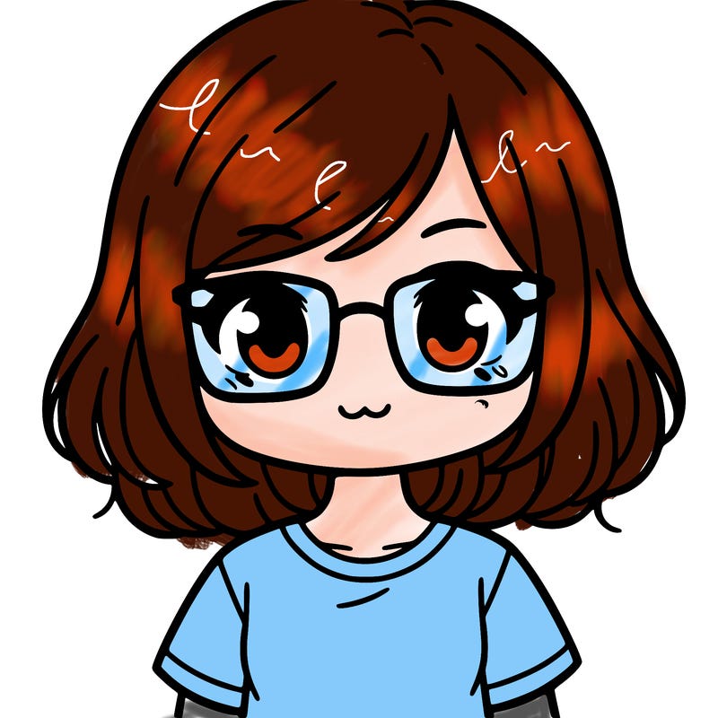 girl with medium length hair glasses and a t shirt