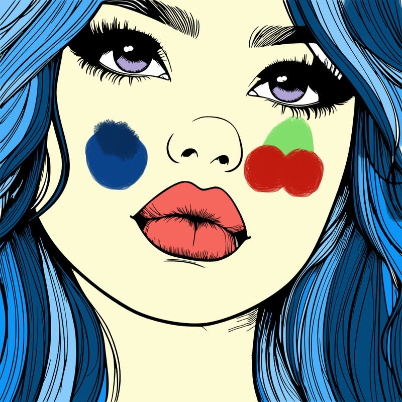 really realistic girl with lips