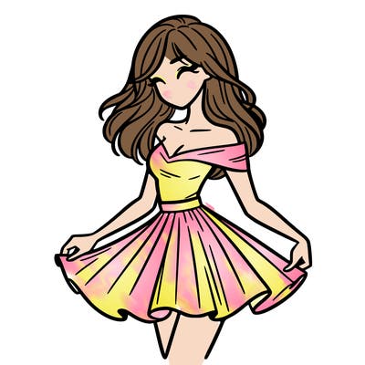 woman in skirt