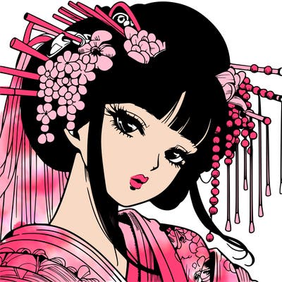 manga geisha detail