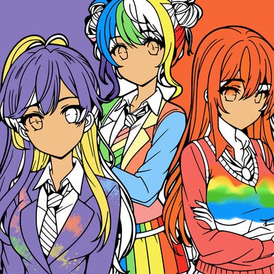 anime girls teenagers