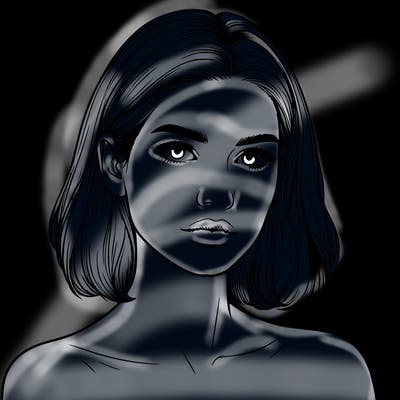 realistic portrait of woman