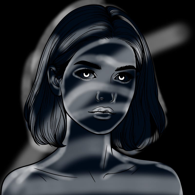 realistic portrait of woman