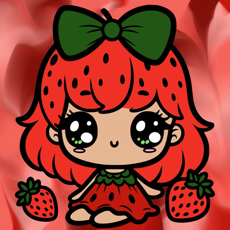 cute strawberry girl