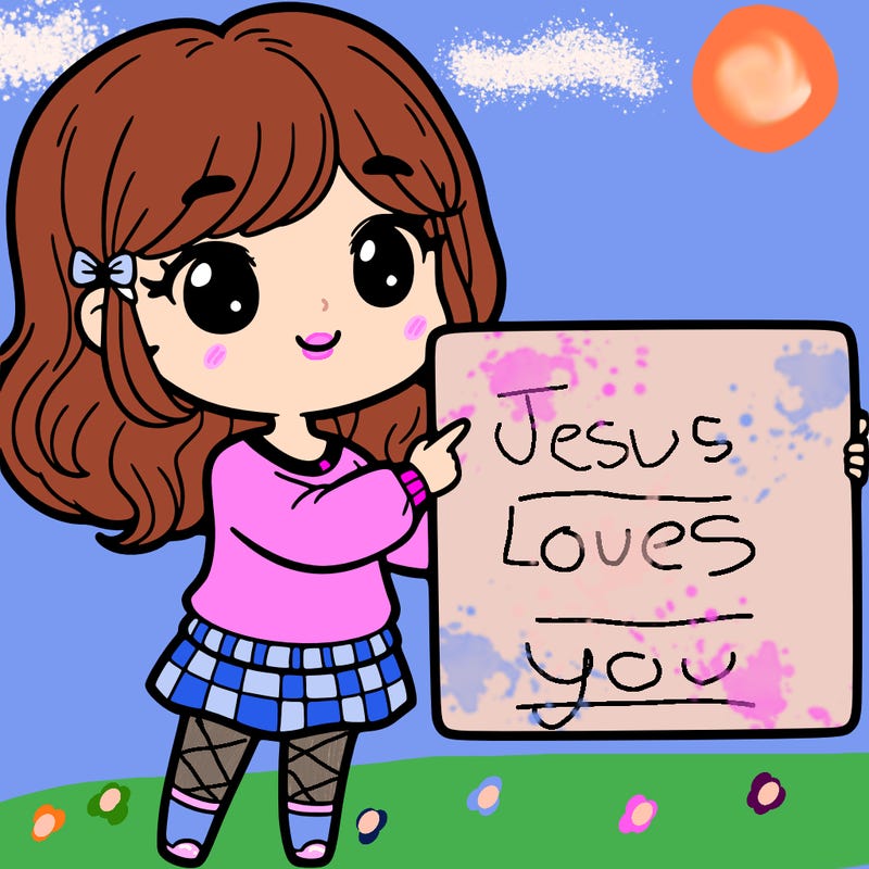 cute girl holding white sign