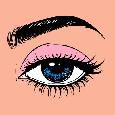 eye closed realistic