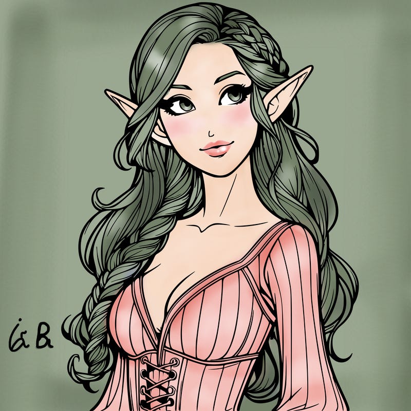 realistic elf woman