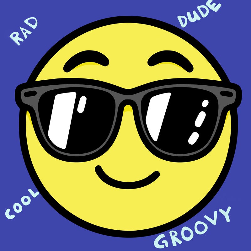 emoji with sunglasses