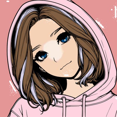 realistic girl with hoodie
