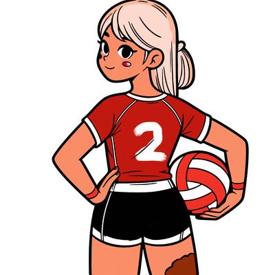 volleyball girl
