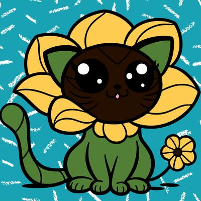 flower cat