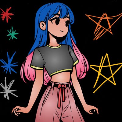 girl in a cute crop top