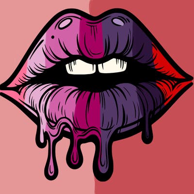 lips that look realistic and drip