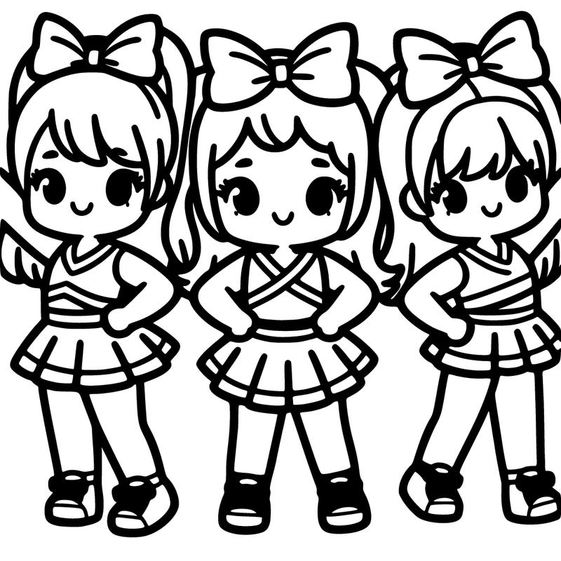 cute cheerleader, girls