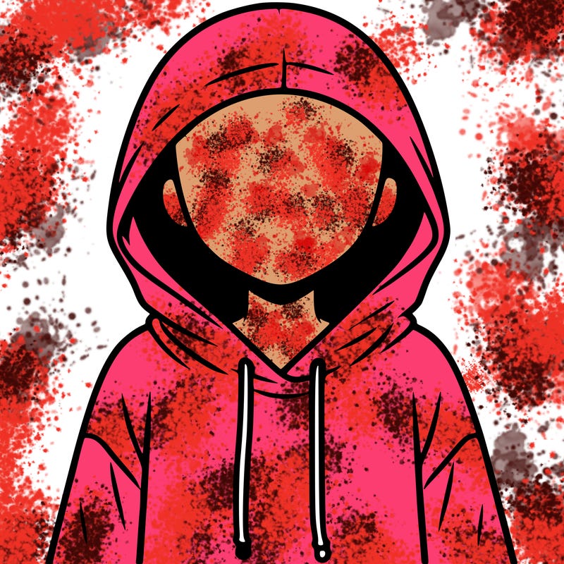 faceless girl in hoodie