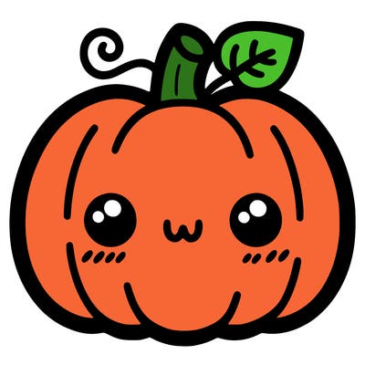 simple halloween pumpkin cute