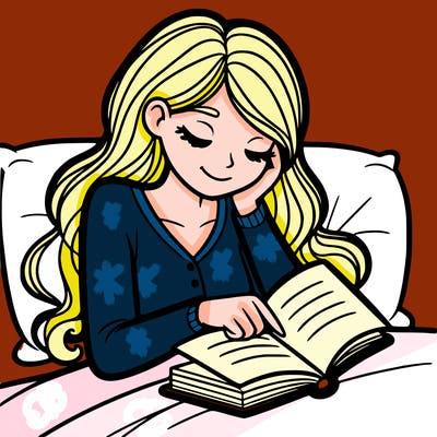 woman reading a book