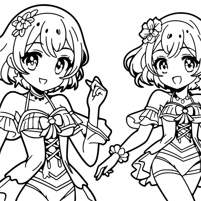 an anime girl that's wearing a swimsuit