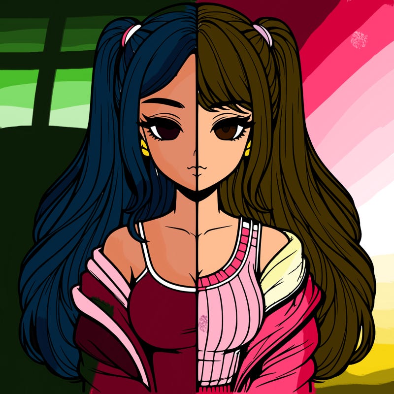 realistic girl split