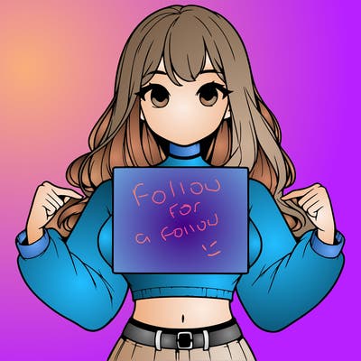 girl holding a blank sign in a long sleeve crop top