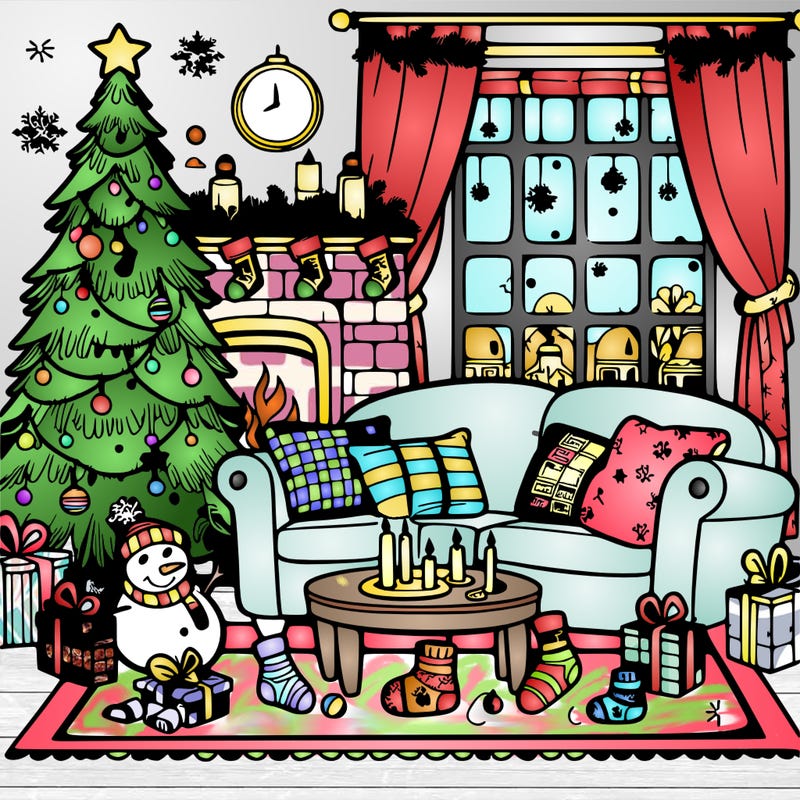 christmas living room