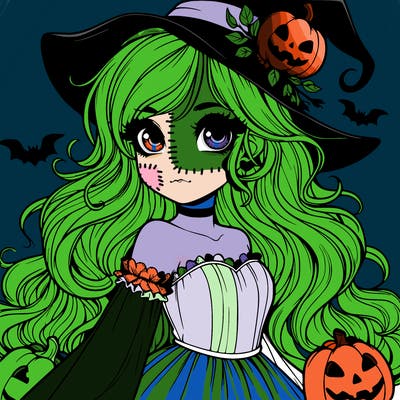 realistic girl halloween