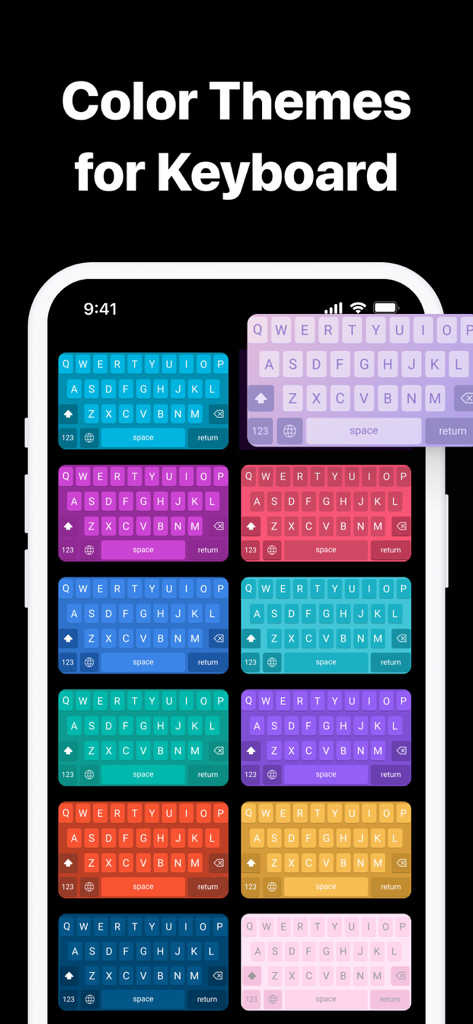 Keyboard Fonts++ | Kibik - A variety of colorful keyboard themes and skins for iPhone personalization