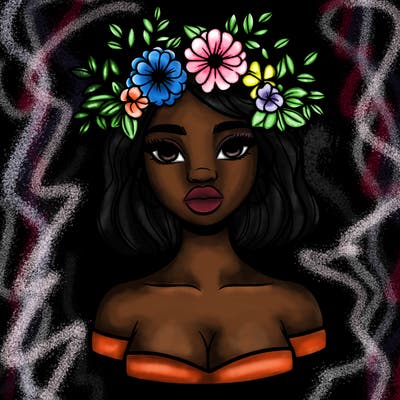 beautiful black people woman pretty girl