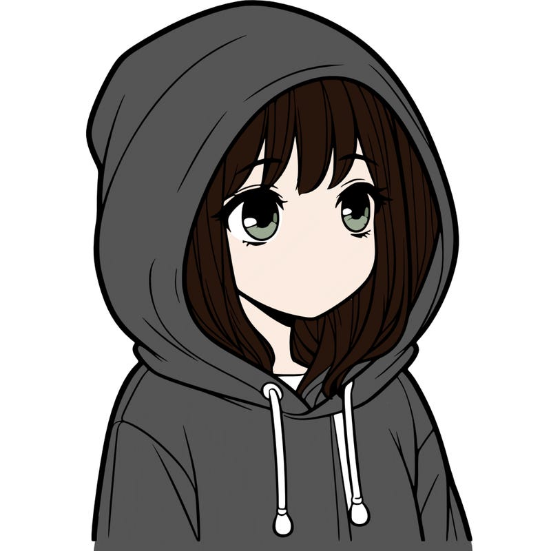 girl in a hoodie