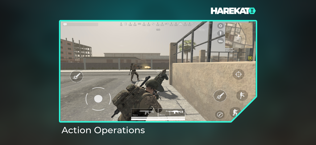 Harekat 2 : Online - Soldados con equipo táctico participando en combate urbano en Harekat 2 Online