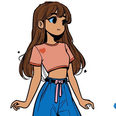 girl in a cute crop top