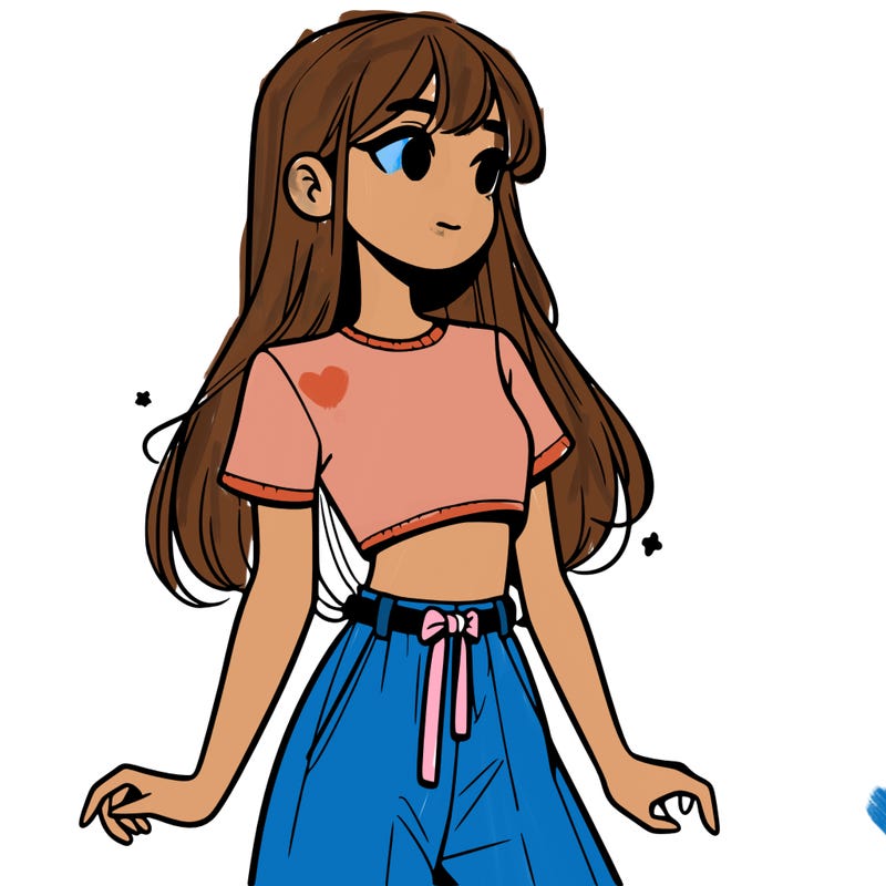 girl in a cute crop top