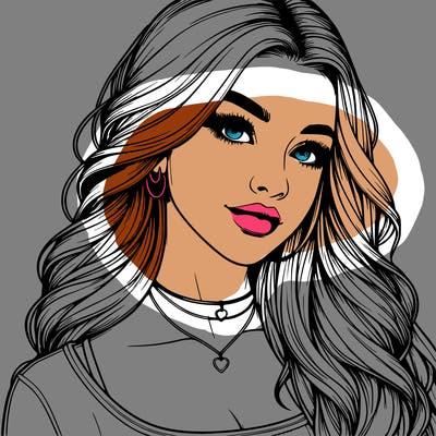 detailed realistic girl