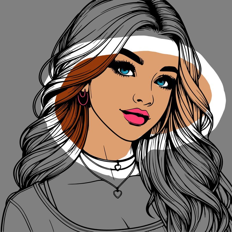 detailed realistic girl