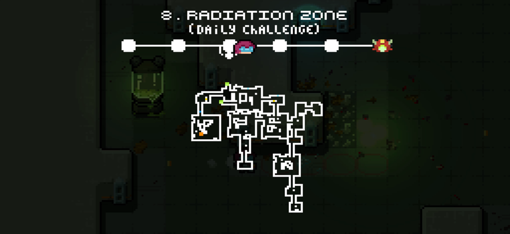 Space Grunts - Space Grunts Radiation Zone daily challenge map and progression bar