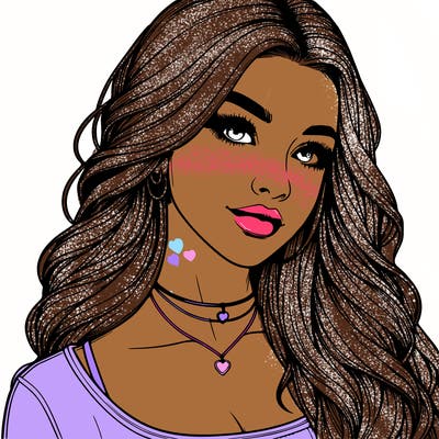 detailed realistic girl