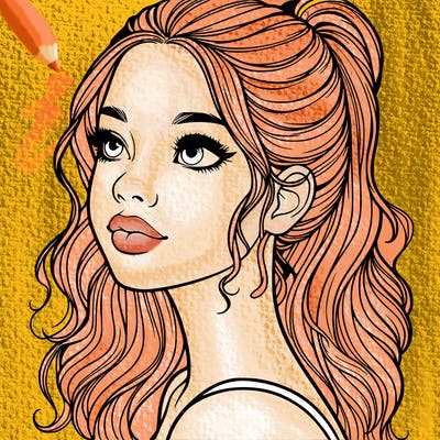 beautiful realistic girl