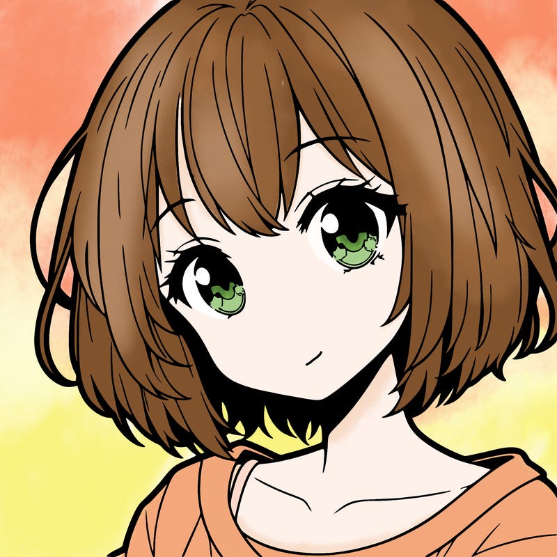anime girl with short hair